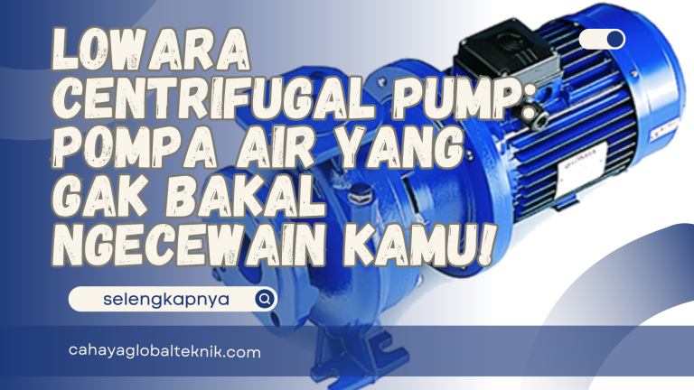 Lowara Centrifugal Pump: Pompa Air yang Gak Bakal Ngecewain Kamu! 😍
